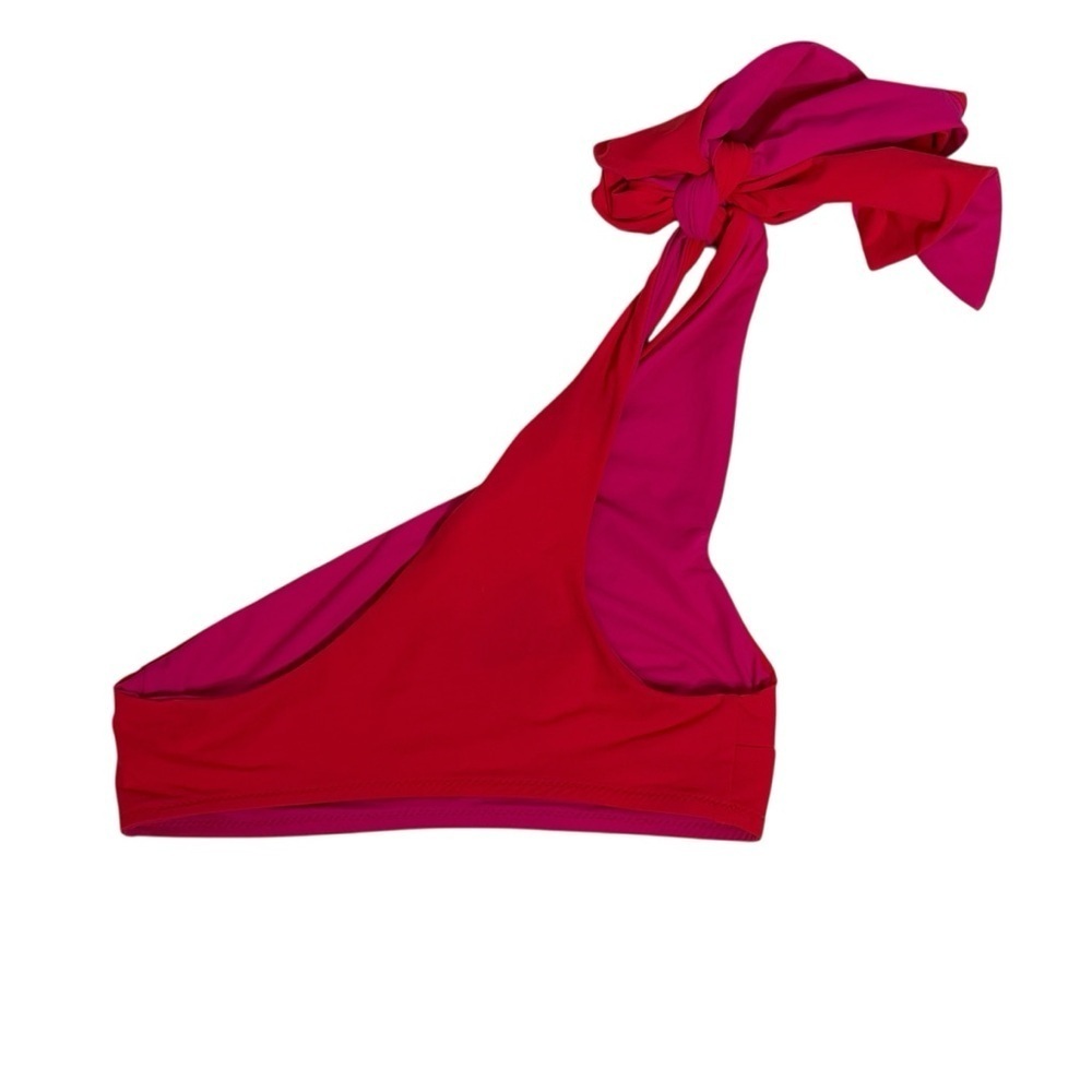Araks One Shoulder Phoebe Bikini Top In Red And Pink Size S — image 3 of 6